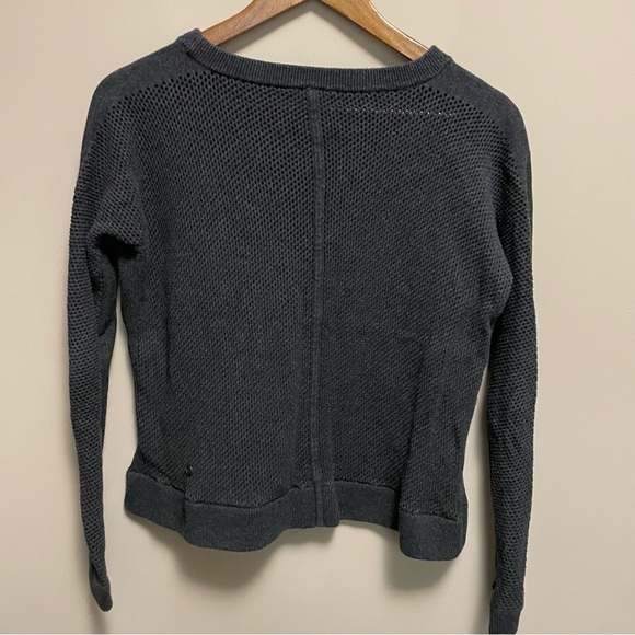 Lululemon Bhakti Life Sweater Heathered Black Women’s Size 4 - Picture 6 of 13